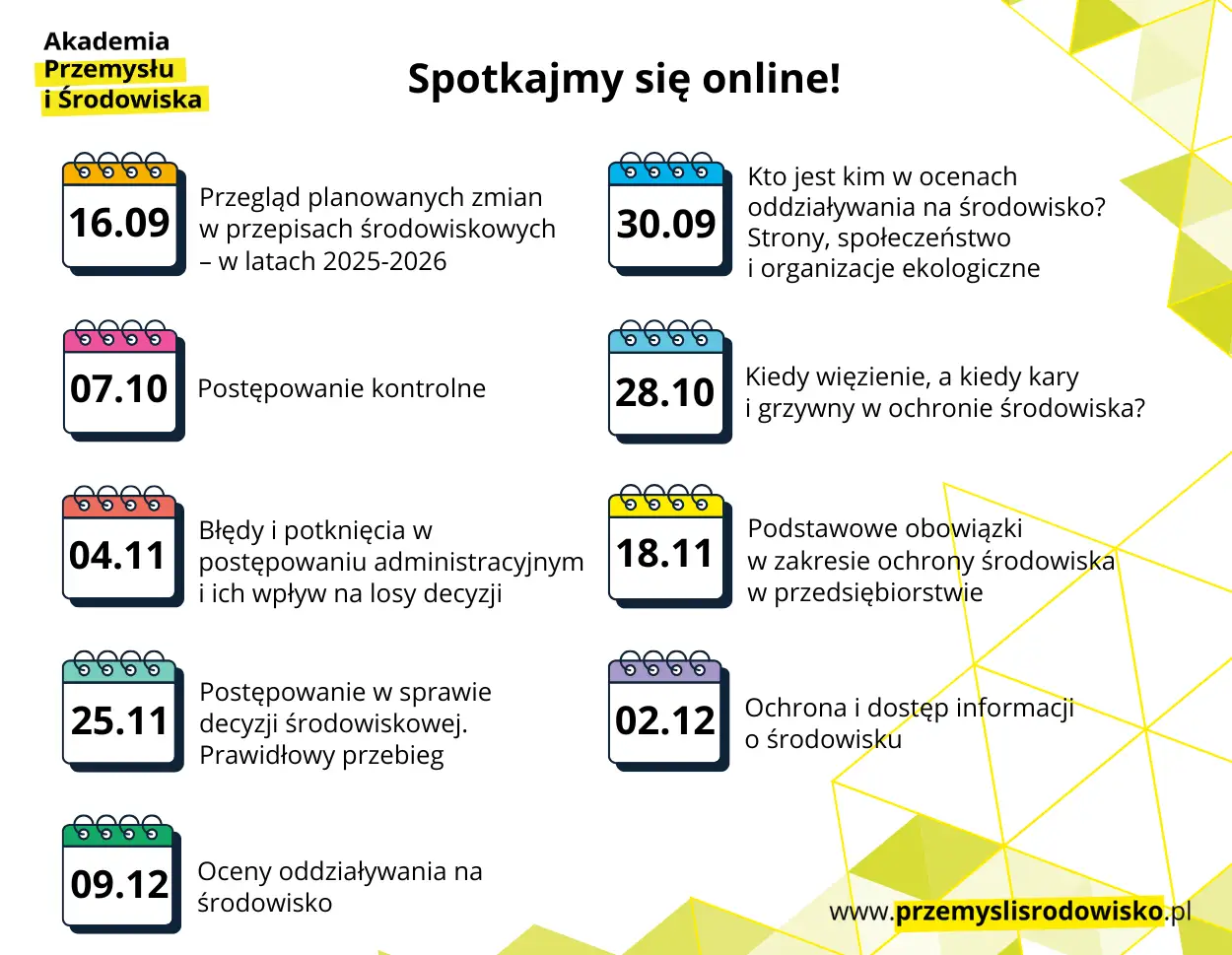 Terminarz webinarów